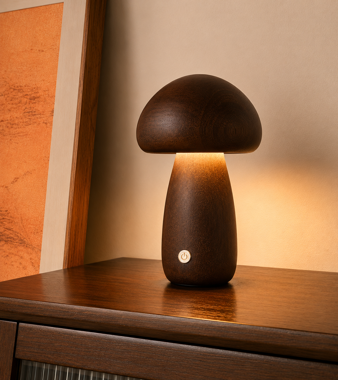 Mushroom Lamp ECOWOOD® Rechargeable Touch Portable