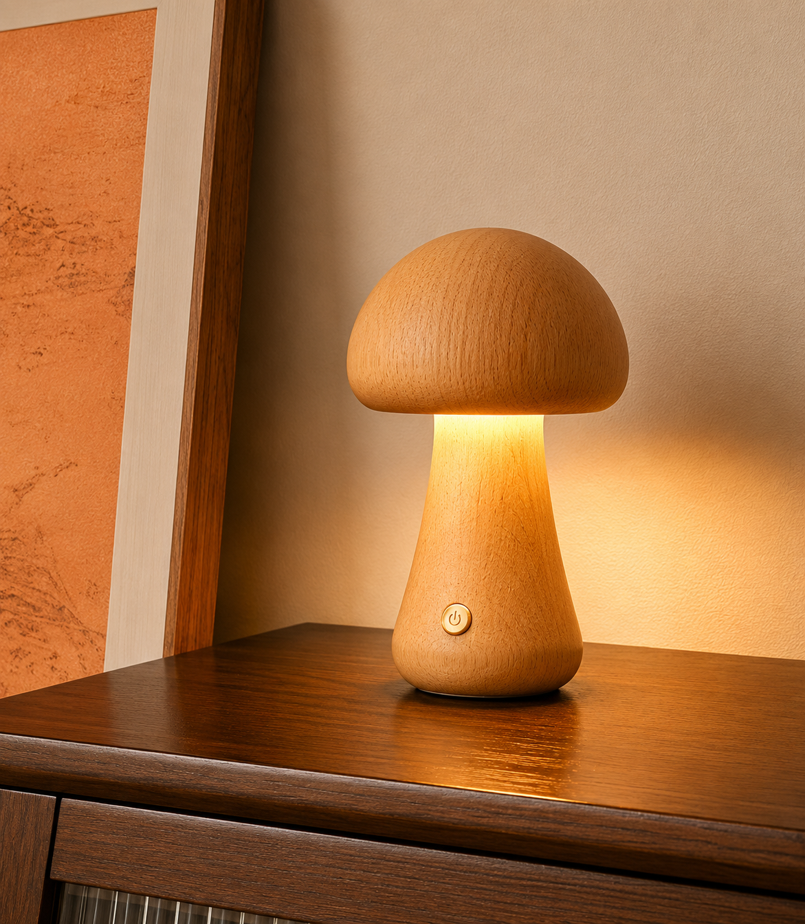 Mushroom Lamp ECOWOOD® Rechargeable Touch Portable