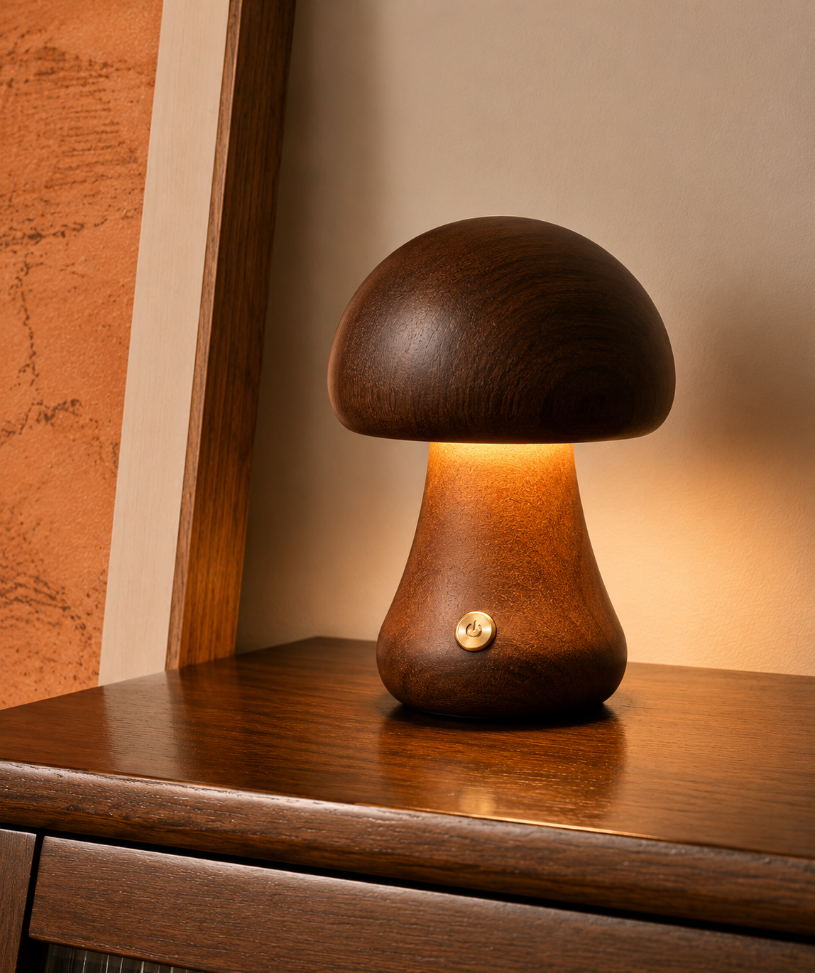 Mushroom Lamp ECOWOOD® Rechargeable Touch Portable