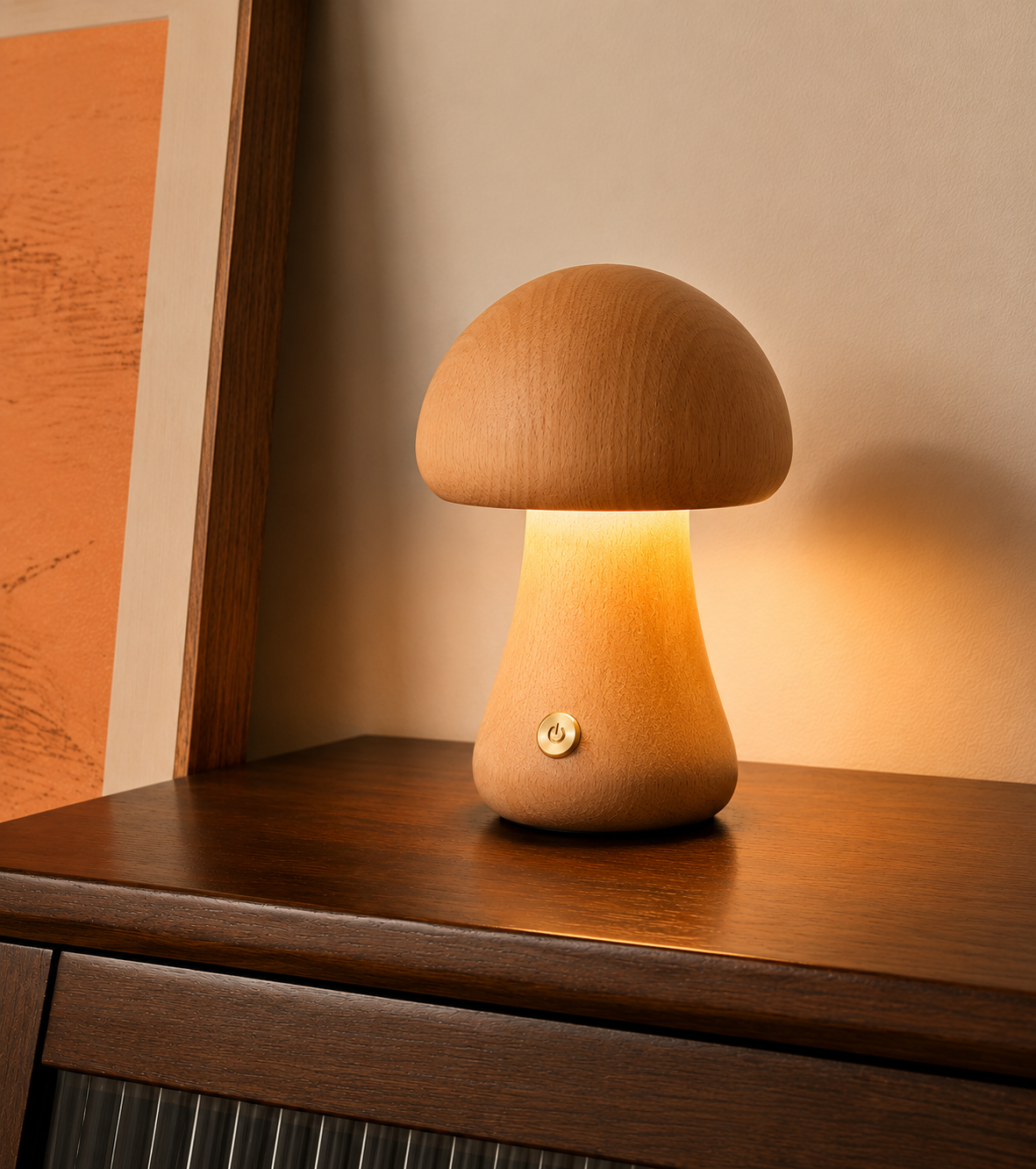 Mushroom Lamp ECOWOOD® Rechargeable Touch Portable