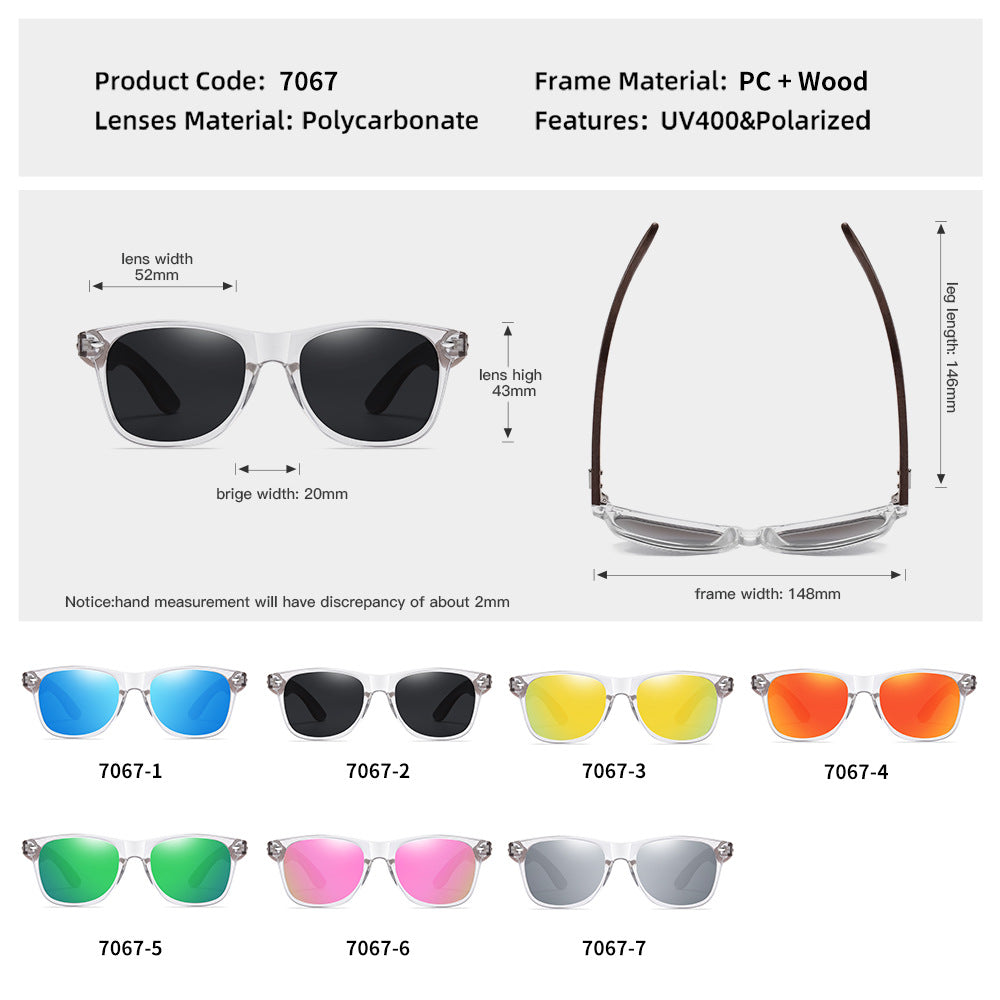 EcoWooden Polarized Bamboo Wood Sunglasses