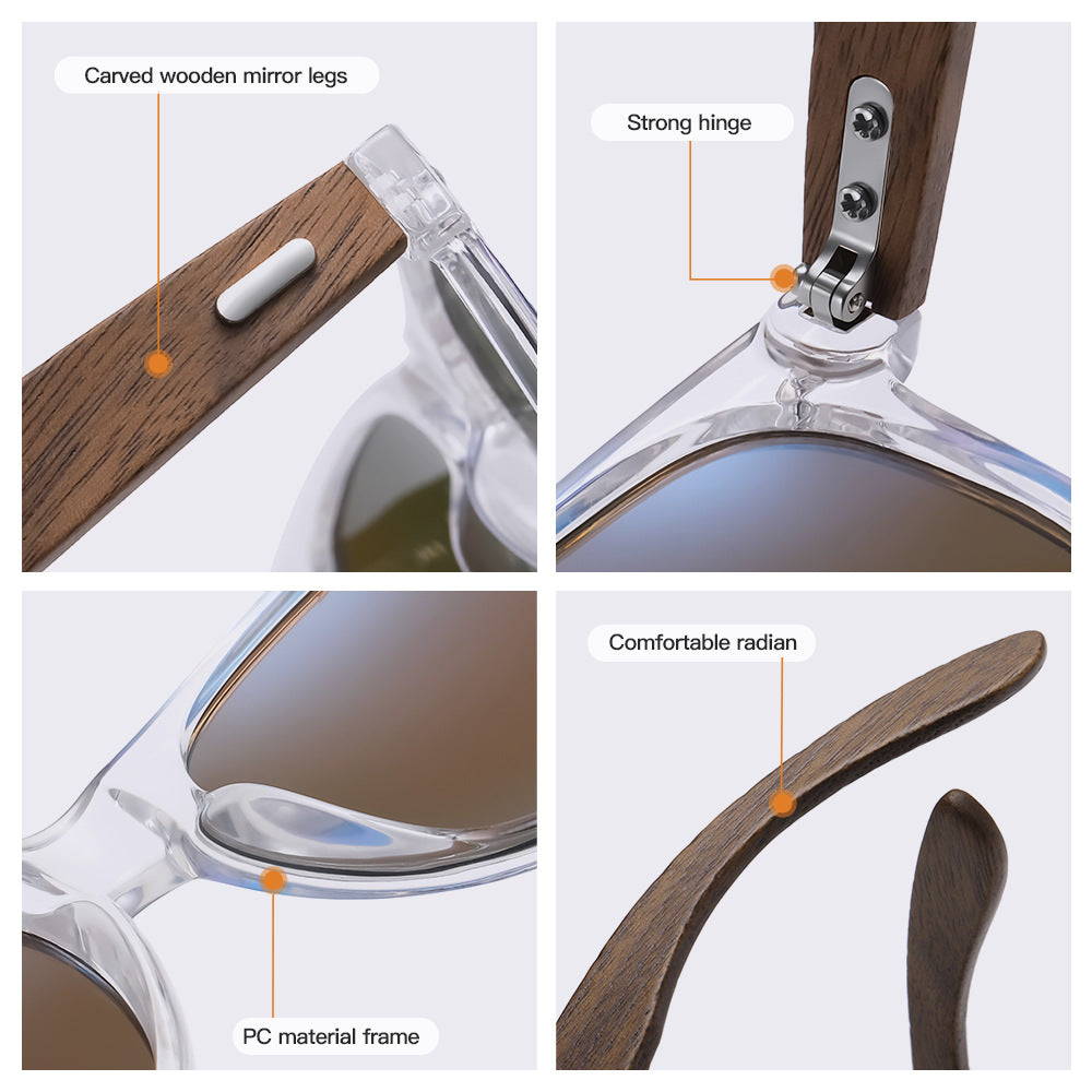 EcoWooden Polarized Bamboo Wood Sunglasses